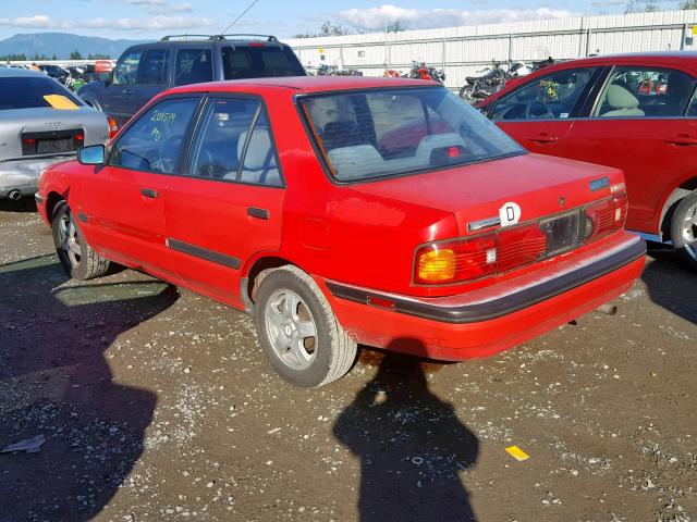 JM1BG2243R0809165 - 1994 MAZDA PROTEGE DX RED photo 3