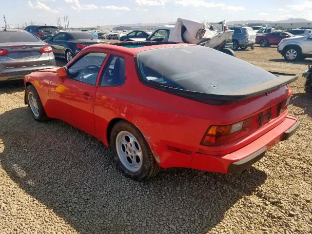 WP0AA0942GN454058 - 1986 PORSCHE 944 RED photo 3