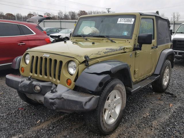 1C4AJWAG2DL571364 - 2013 JEEP WRANGLER S GREEN photo 2