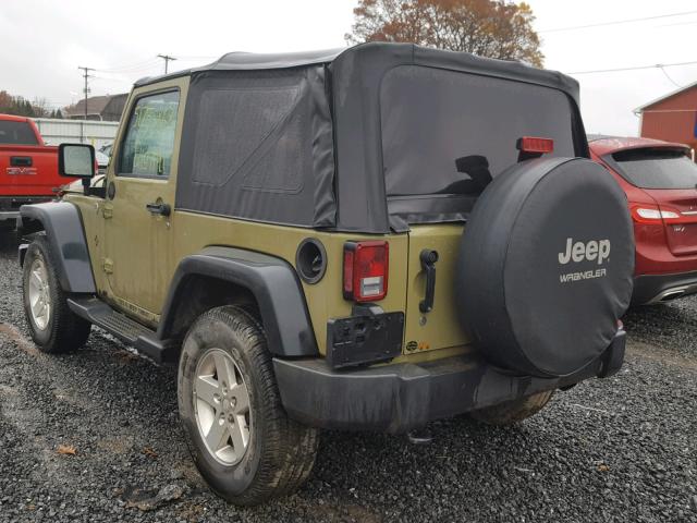 1C4AJWAG2DL571364 - 2013 JEEP WRANGLER S GREEN photo 3