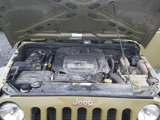 1C4AJWAG2DL571364 - 2013 JEEP WRANGLER S GREEN photo 7