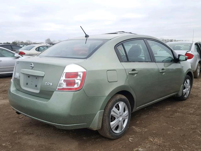 3N1AB61E67L693054 - 2007 NISSAN SENTRA 2.0 GREEN photo 4