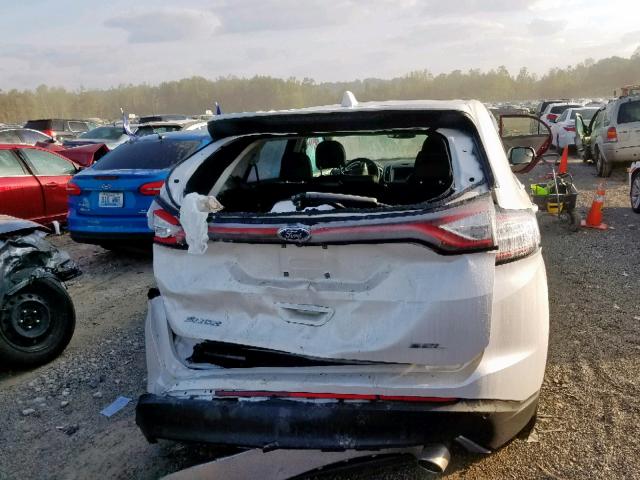 2FMPK3J8XJBC46595 - 2018 FORD EDGE SEL WHITE photo 9