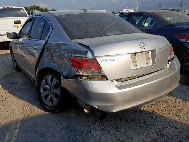 1HGCP36859A013679 - 2009 HONDA ACCORD EXL SILVER photo 3