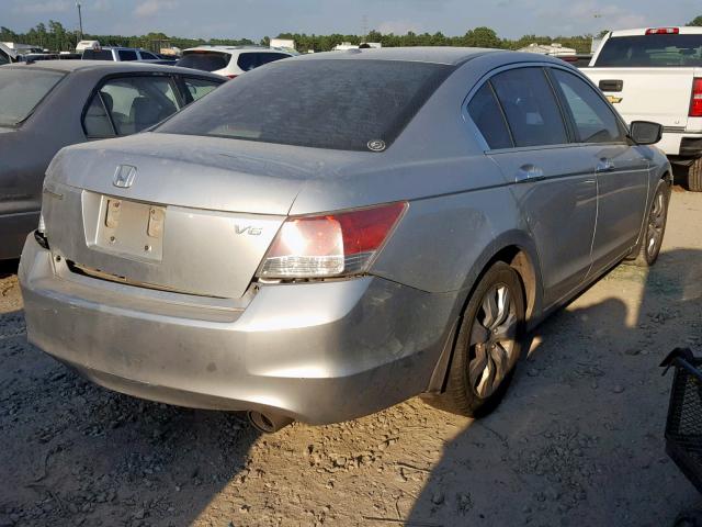 1HGCP36859A013679 - 2009 HONDA ACCORD EXL SILVER photo 4