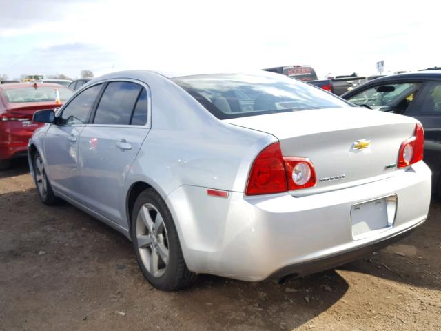 1G1ZC5EU2BF195437 - 2011 CHEVROLET MALIBU 1LT SILVER photo 3