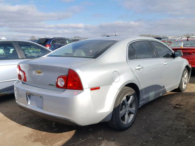 1G1ZC5EU2BF195437 - 2011 CHEVROLET MALIBU 1LT SILVER photo 4