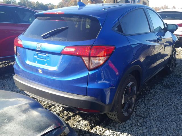 3CZRU5H51JM722997 - 2018 HONDA HR-V EX BLUE photo 4