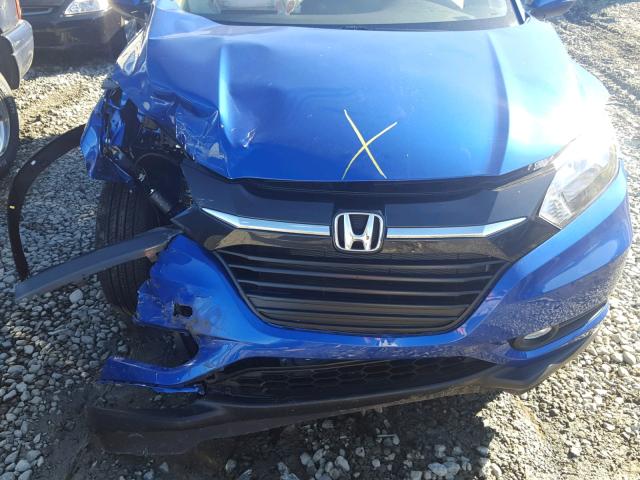 3CZRU5H51JM722997 - 2018 HONDA HR-V EX BLUE photo 7