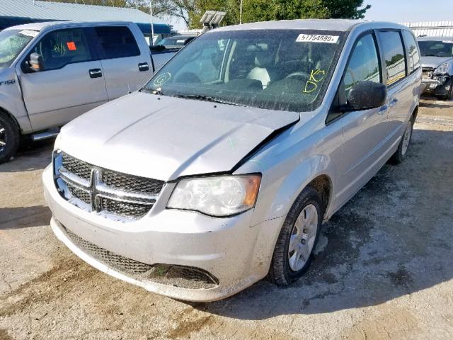 2D4RN4DG5BR616585 - 2011 DODGE GRAND CARA SILVER photo 2