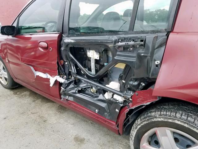 1G8AJ55F86Z165840 - 2006 SATURN ION LEVEL BURGUNDY photo 9