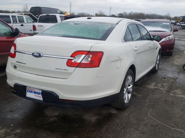 1FAHP2HW8BG106540 - 2011 FORD TAURUS SEL WHITE photo 4