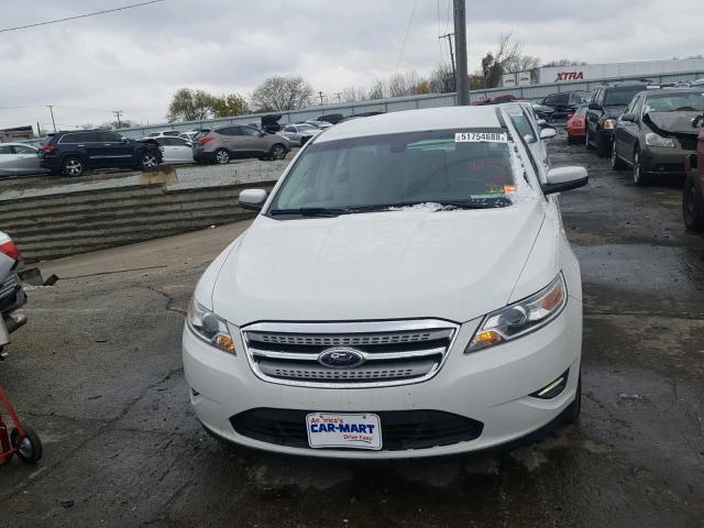 1FAHP2HW8BG106540 - 2011 FORD TAURUS SEL WHITE photo 9