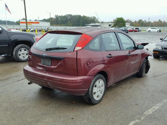 1FAHP37N67W318137 - 2007 FORD FOCUS ZX5 BURGUNDY photo 4