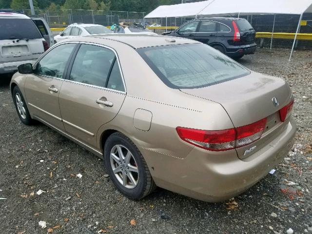 1HGCM665X4A020796 - 2004 HONDA ACCORD EX GOLD photo 3