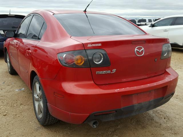 JM1BK323X61486573 - 2006 MAZDA 3 S RED photo 3