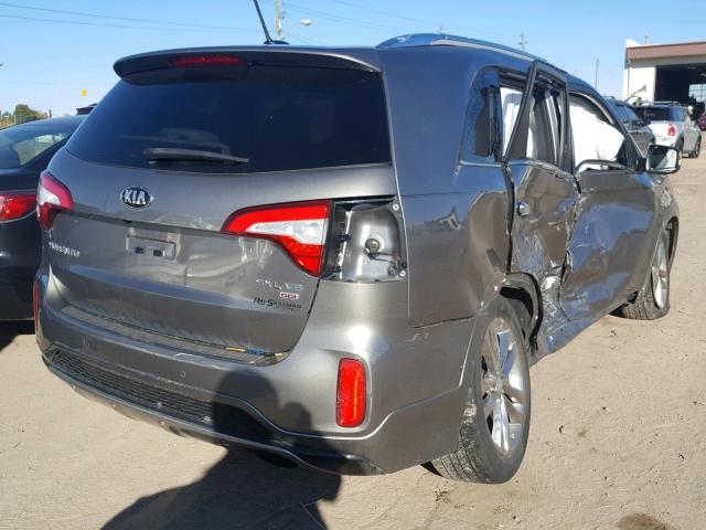 5XYKW4A79EG504347 - 2014 KIA SORENTO SX CHARCOAL photo 4