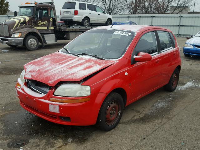KL1TD66698B119978 - 2008 CHEVROLET AVEO BASE Qırmızı foto 2
