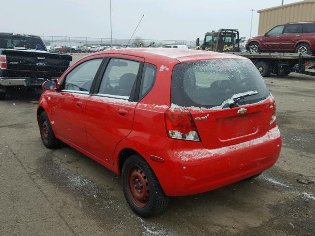KL1TD66698B119978 - 2008 CHEVROLET AVEO BASE Qırmızı foto 3