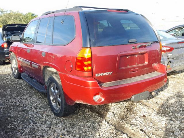 1GKDT13S022276122 - 2002 GMC ENVOY BURGUNDY photo 3