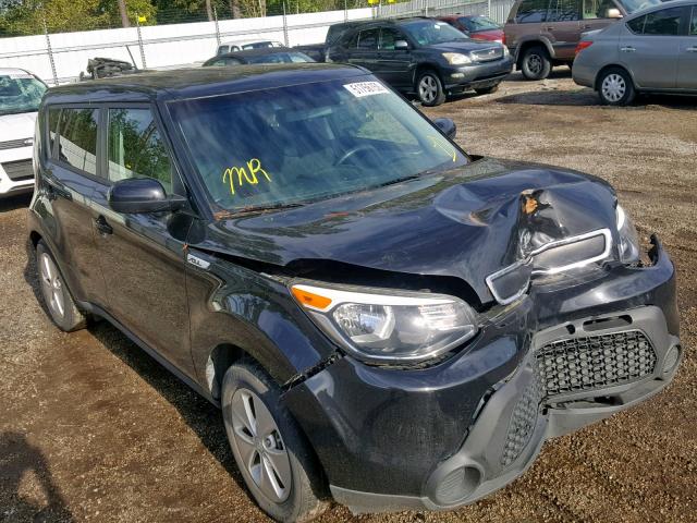 KNDJN2A26F7792530 - 2015 KIA SOUL BLACK photo 1