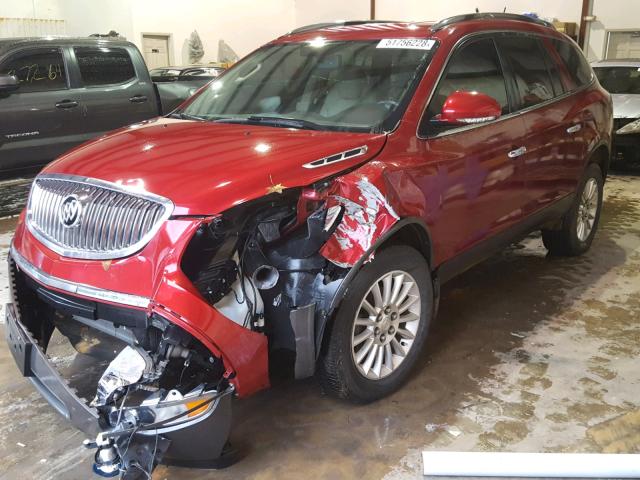 5GAKRCED2CJ349818 - 2012 BUICK ENCLAVE RED photo 2