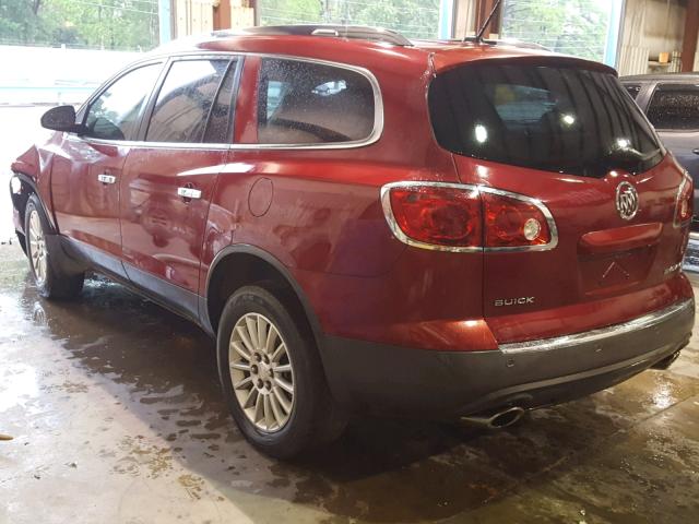 5GAKRCED2CJ349818 - 2012 BUICK ENCLAVE RED photo 3