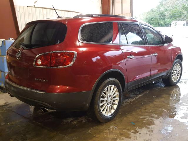 5GAKRCED2CJ349818 - 2012 BUICK ENCLAVE RED photo 4