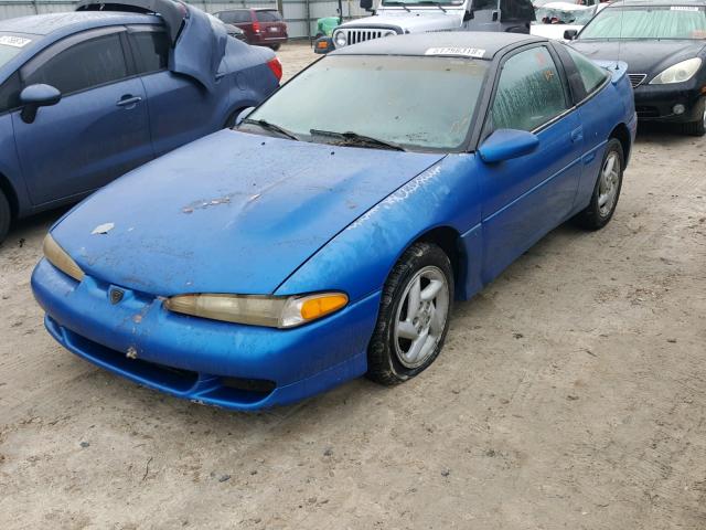 4E3CT64U9NE014731 - 1992 EAGLE TALON TSI BLUE photo 2