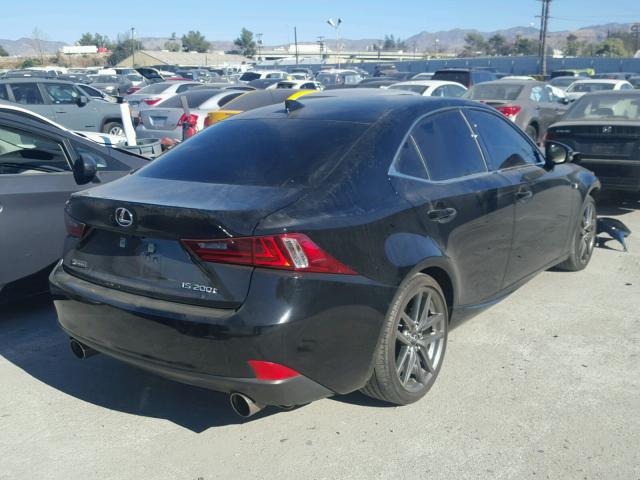 JTHBA1D23G5005356 - 2016 LEXUS IS 200T BLACK photo 4