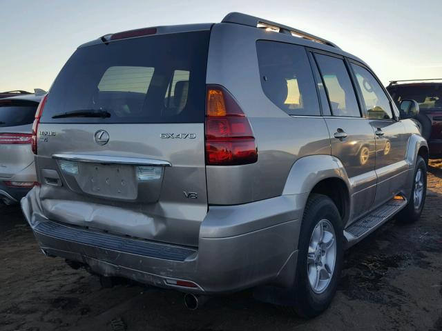 JTJBT20X650075136 - 2005 LEXUS GX 470 TAN photo 4