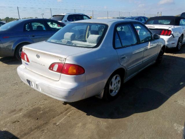 2T1BR12E4YC268726 - 2000 TOYOTA COROLLA VE SILVER photo 4