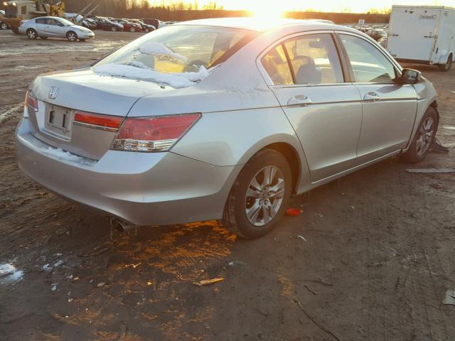 1HGCP2F43CA120454 - 2012 HONDA ACCORD LXP SILVER photo 4