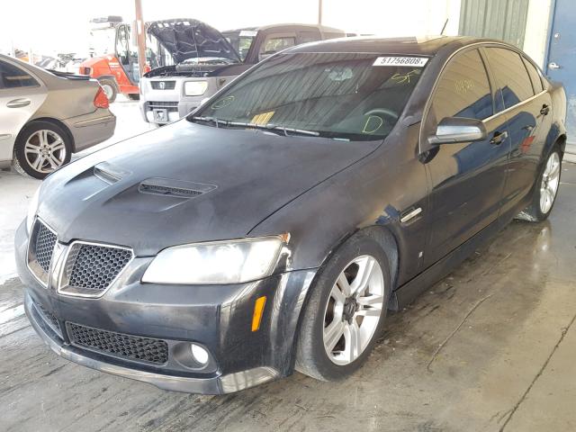 6G2ER577X8L134530 - 2008 PONTIAC G8 BLACK photo 2