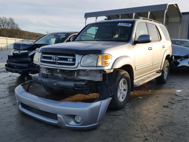 5TDBT48A51S044384 - 2001 TOYOTA SEQUOIA LI SILVER photo 2