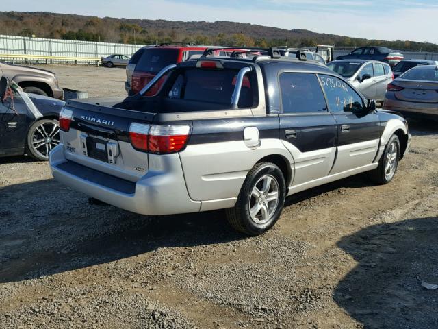 4S4BT62C737111808 - 2003 SUBARU BAJA SPORT BLACK photo 4