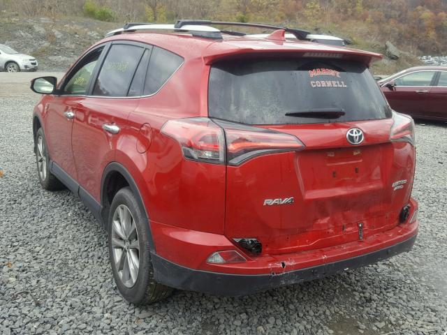 JTMDFREV1GJ076727 - 2016 TOYOTA RAV4 LIMIT RED photo 3