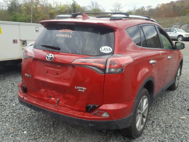 JTMDFREV1GJ076727 - 2016 TOYOTA RAV4 LIMIT RED photo 4