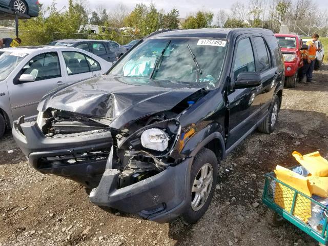 SHSRD78894U235334 - 2004 HONDA CR-V EX BLACK photo 2