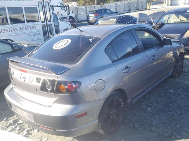 JM1BK323361415568 - 2006 MAZDA 3 S GRAY photo 4