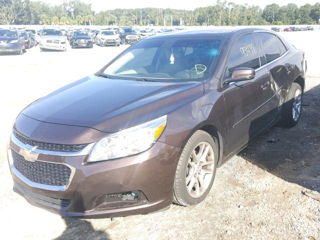 1G11C5SL7FF181015 - 2015 CHEVROLET MALIBU 1LT BROWN photo 2