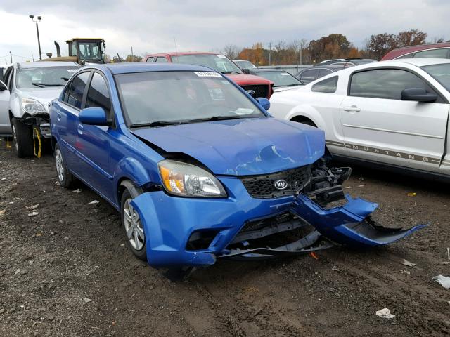 KNADH4A37A6666892 - 2010 KIA RIO LX BLUE photo 1