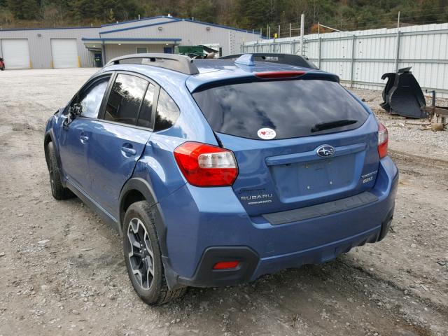 JF2GPAKC5GH322895 - 2016 SUBARU CROSSTREK BLUE photo 3