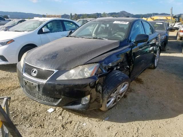 JTHBK262172057487 - 2007 LEXUS IS 250 BLACK photo 2