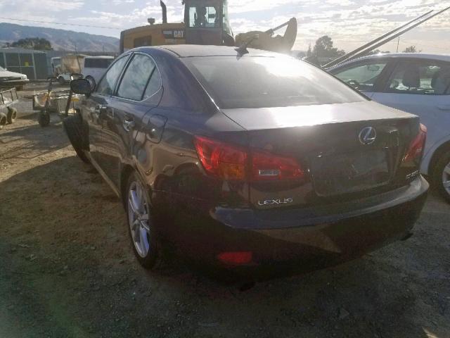 JTHBK262172057487 - 2007 LEXUS IS 250 BLACK photo 3