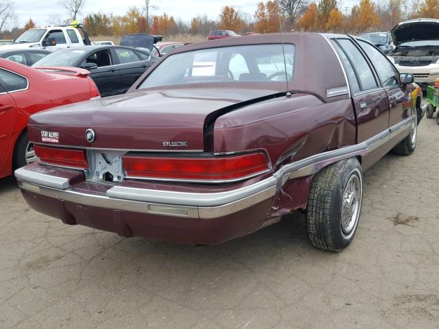 1G4BN537XNR472950 - 1992 BUICK ROADMASTER MAROON photo 4