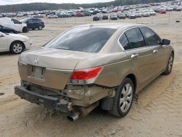 1HGCP36828A042779 - 2008 HONDA ACCORD EXL GOLD photo 4