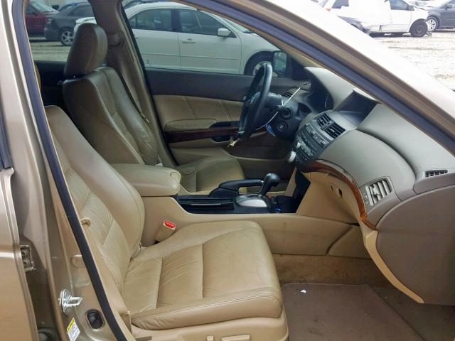 1HGCP36828A042779 - 2008 HONDA ACCORD EXL GOLD photo 5