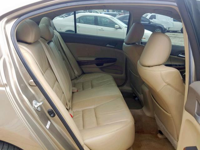 1HGCP36828A042779 - 2008 HONDA ACCORD EXL GOLD photo 6