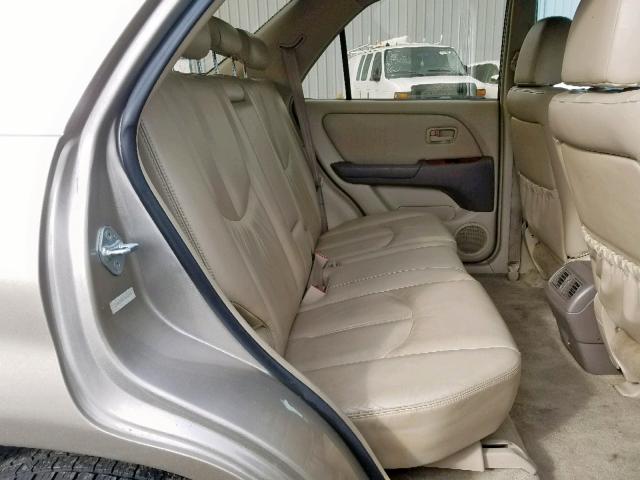 JT6HF10U0Y0111001 - 2000 LEXUS RX 300 GOLD photo 6